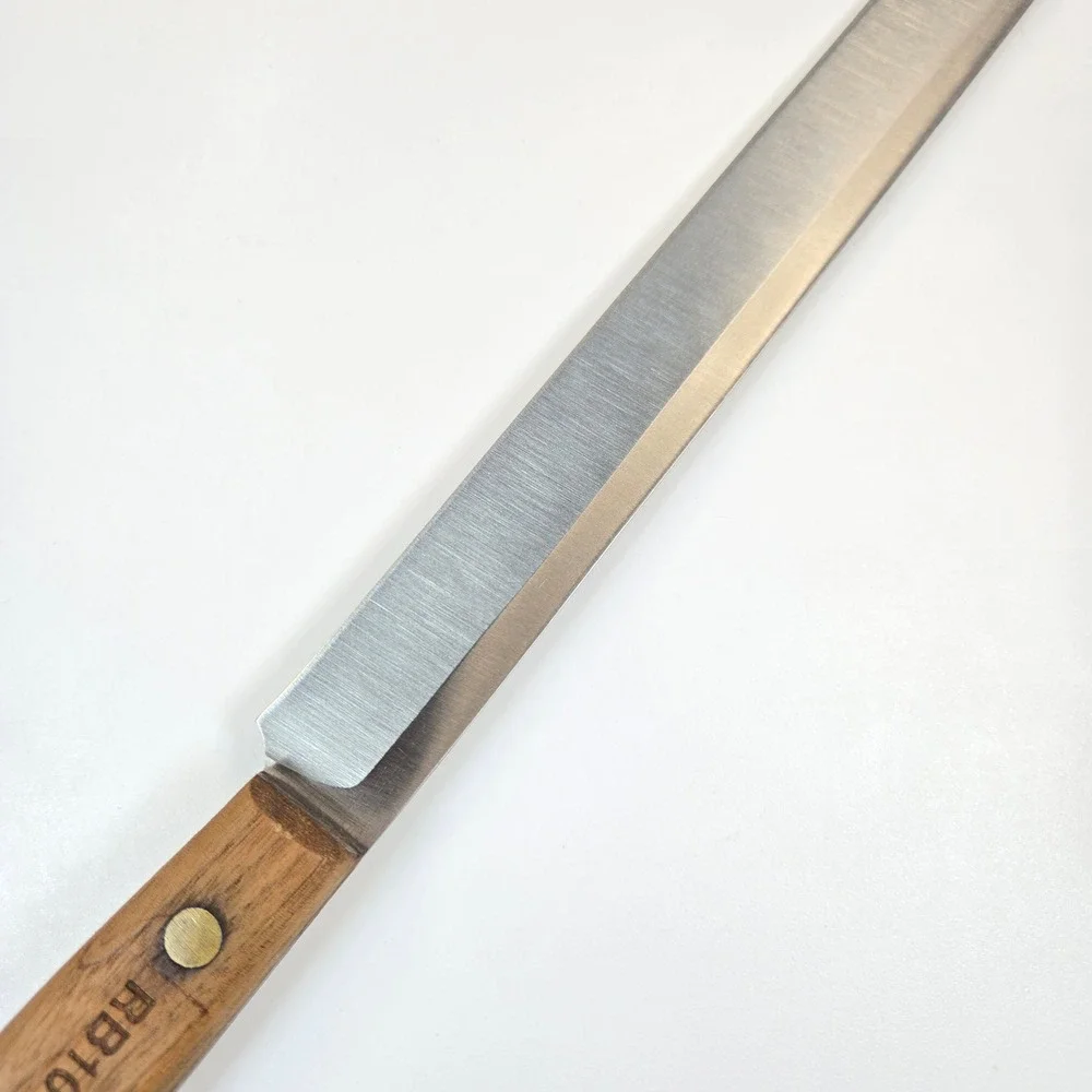 Chicago Cutlery RB10S Slicer Knife Walnut Wood Handle Stainless Steel 10 inch